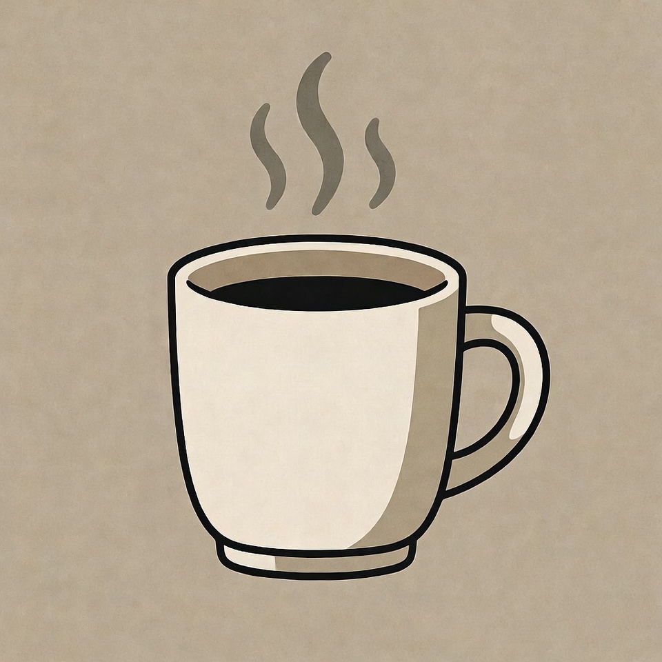 Steaming coffee mug illustration Steaming coffee mug illustration