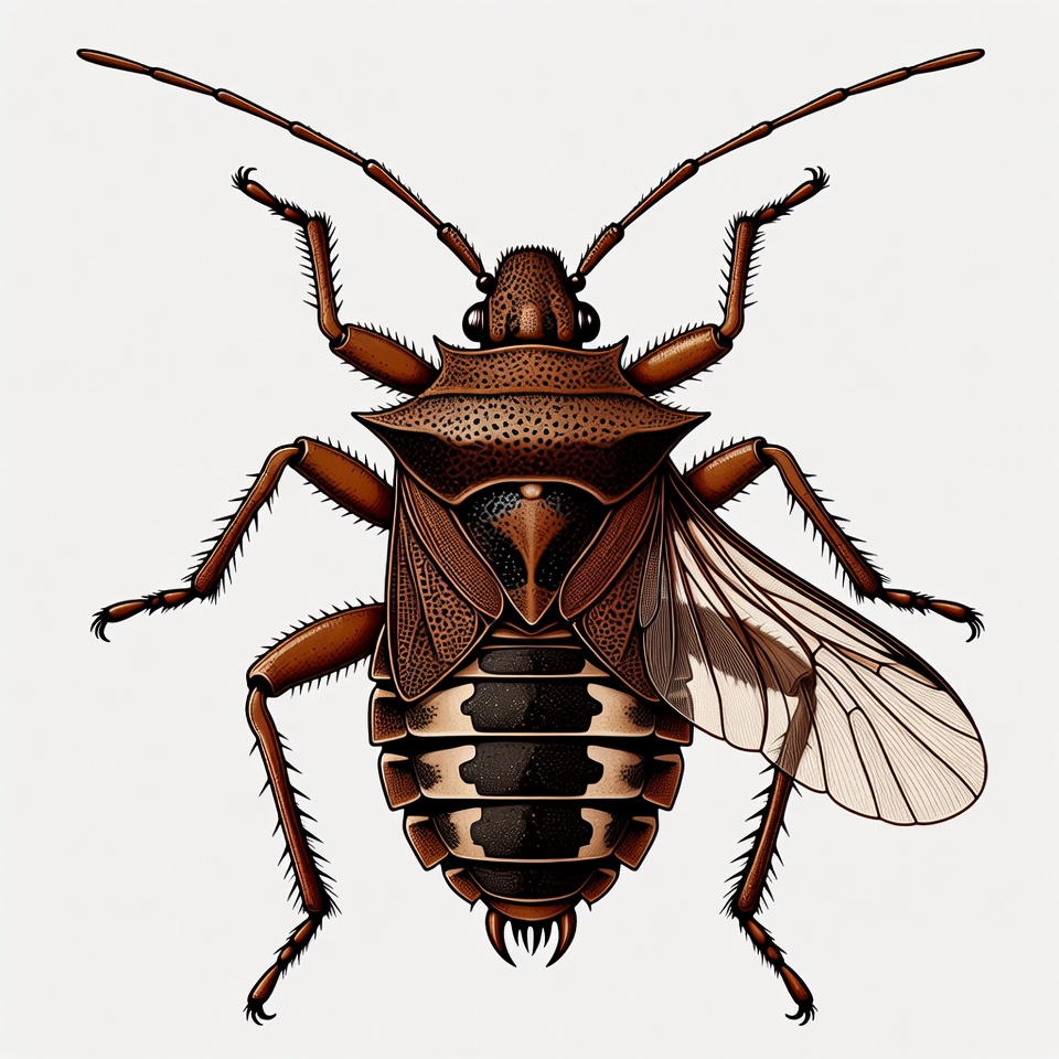 Brown Stink Bug Illustration Brown Stink Bug Illustration