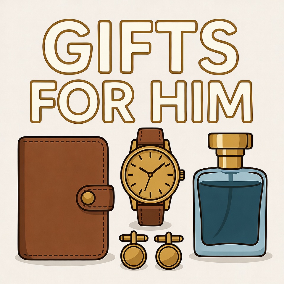 Gifts for Him Illustration Gifts for Him Illustration
