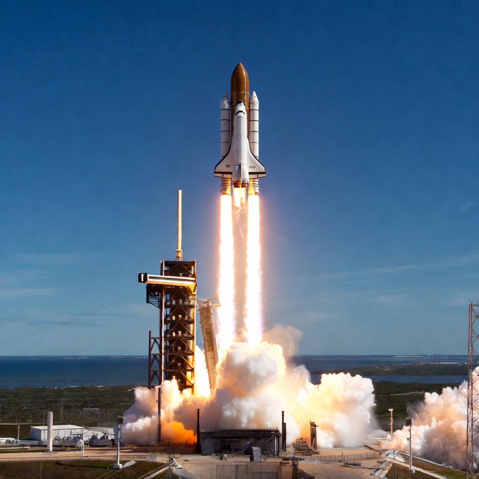 Space Shuttle Launching Space Shuttle Launching