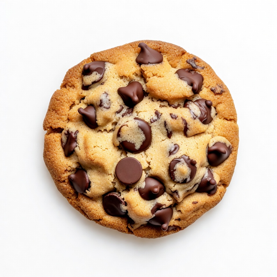 Chocolate Chip Cookie Top View Chocolate Chip Cookie Top View