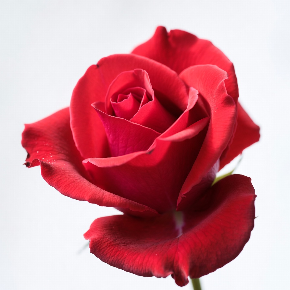 Red Rose on White Background Red Rose on White Background