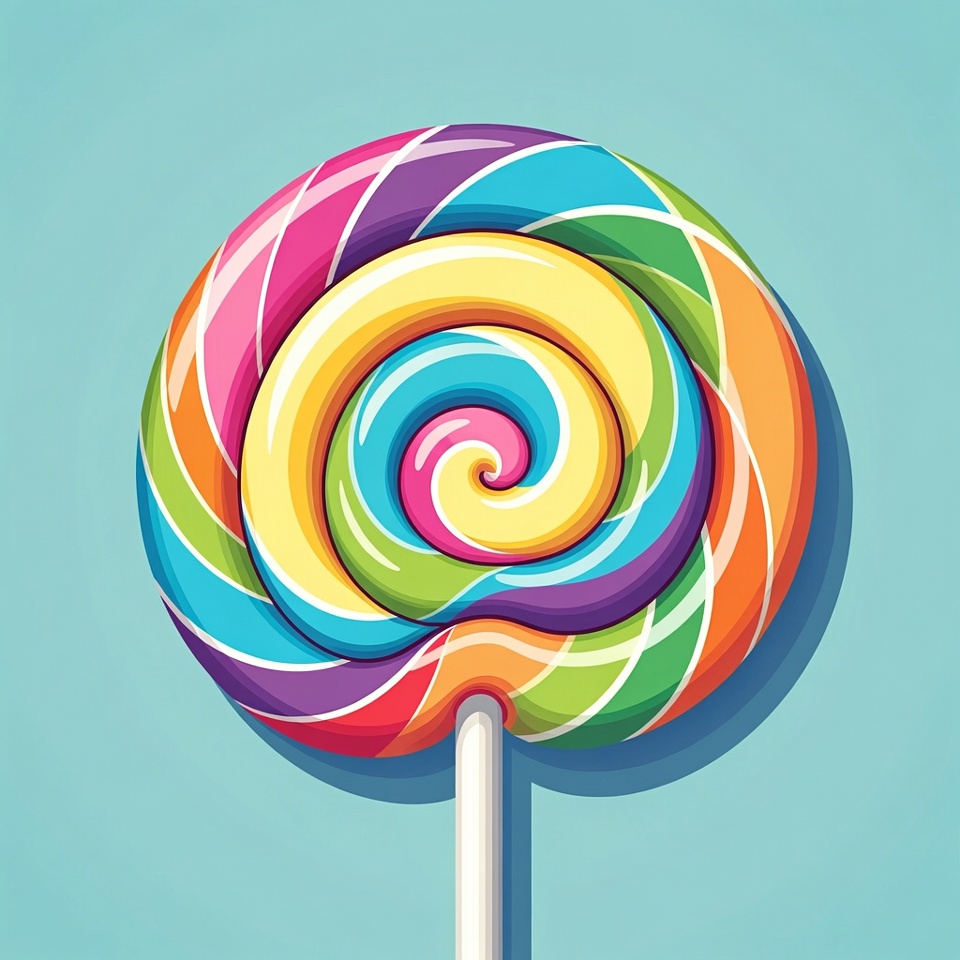 Rainbow Swirl Lollipop Rainbow Swirl Lollipop