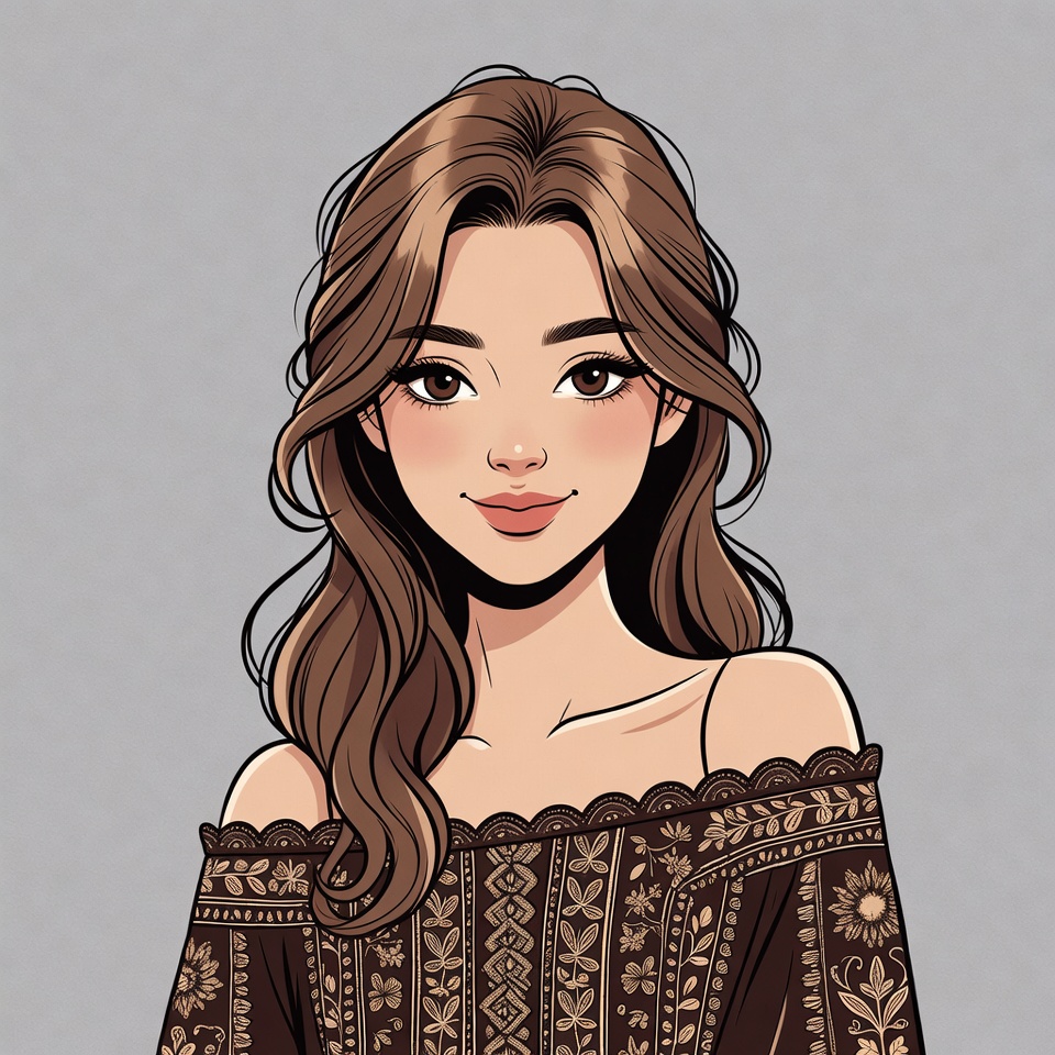 Beautiful woman in off-shoulder top Beautiful woman in off-shoulder top