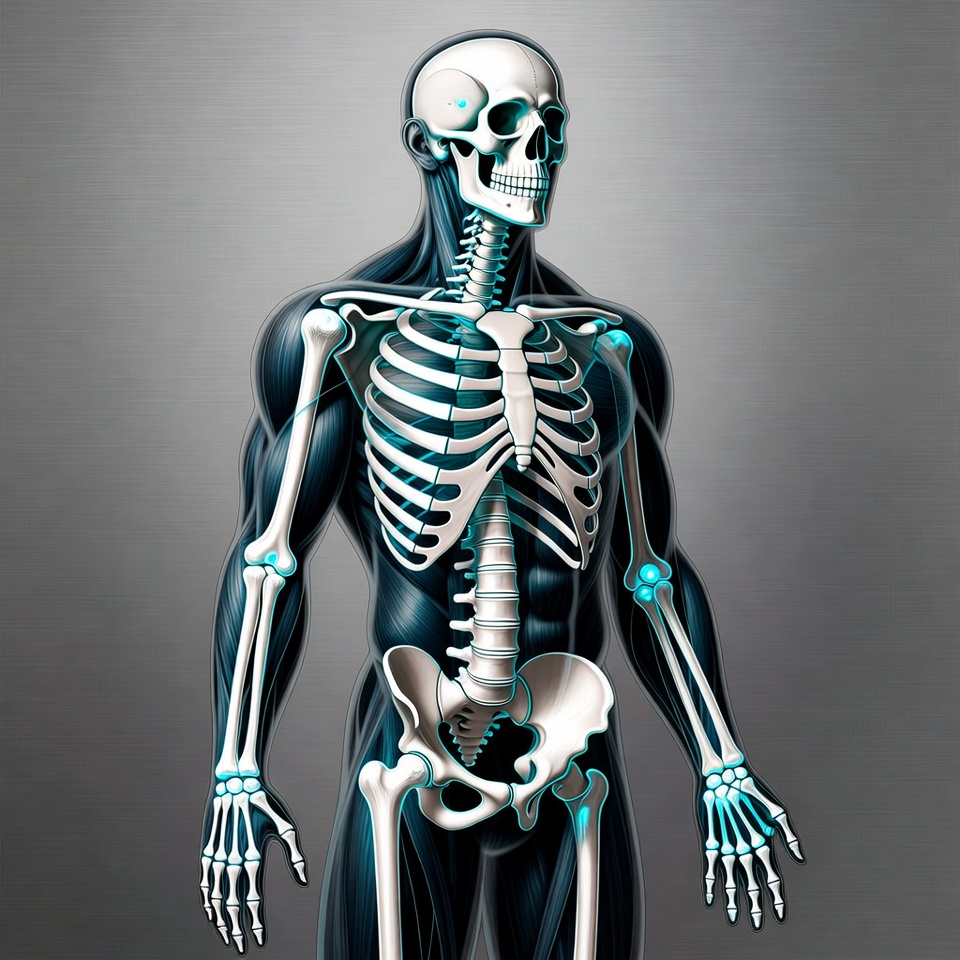 3D Human Skeleton with Muscles 3D Human Skeleton with Muscles