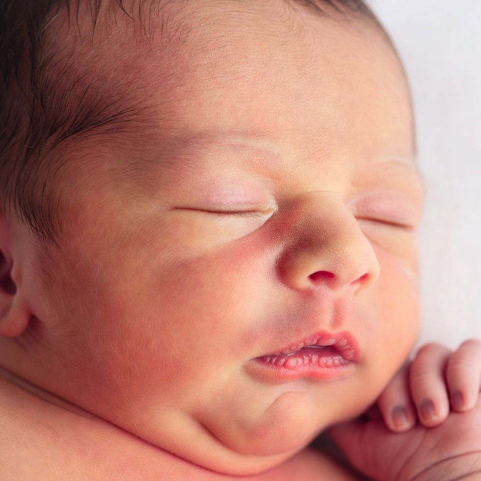 Sleeping newborn baby closeup Sleeping newborn baby closeup