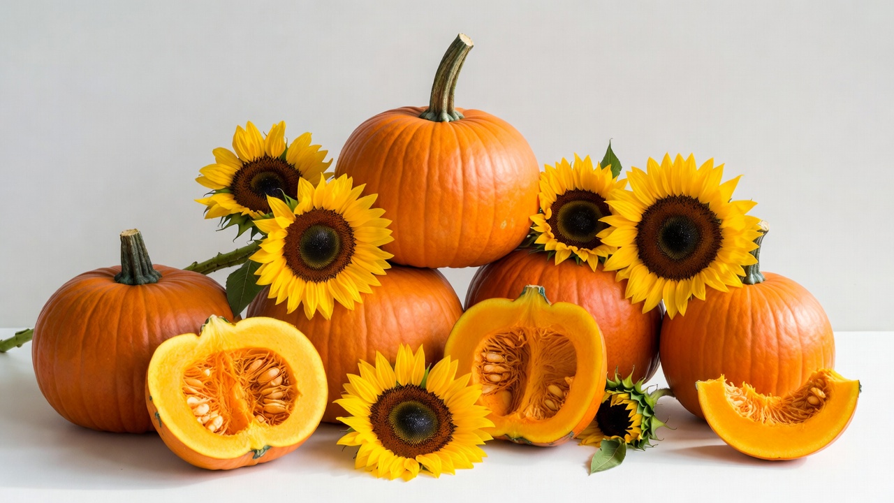Pumpkins and Sunflowers Arrangement Pumpkins and Sunflowers Arrangement