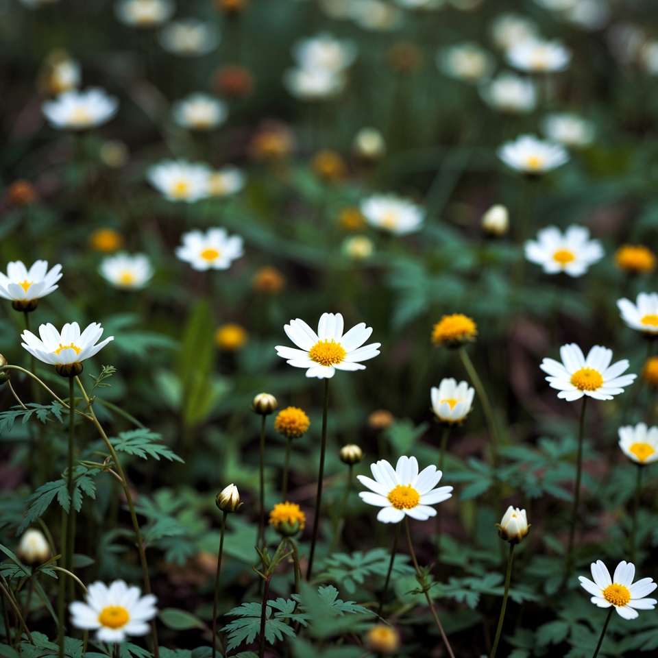 White Daisies in Green Meadow White Daisies in Green Meadow