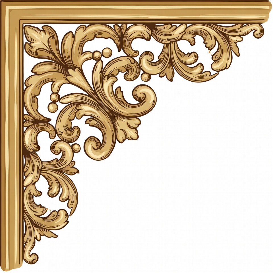 Golden Ornate Corner Border Golden Ornate Corner Border