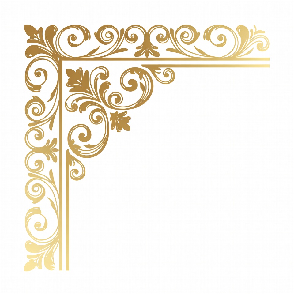 Gold Ornate Corner Border Gold Ornate Corner Border