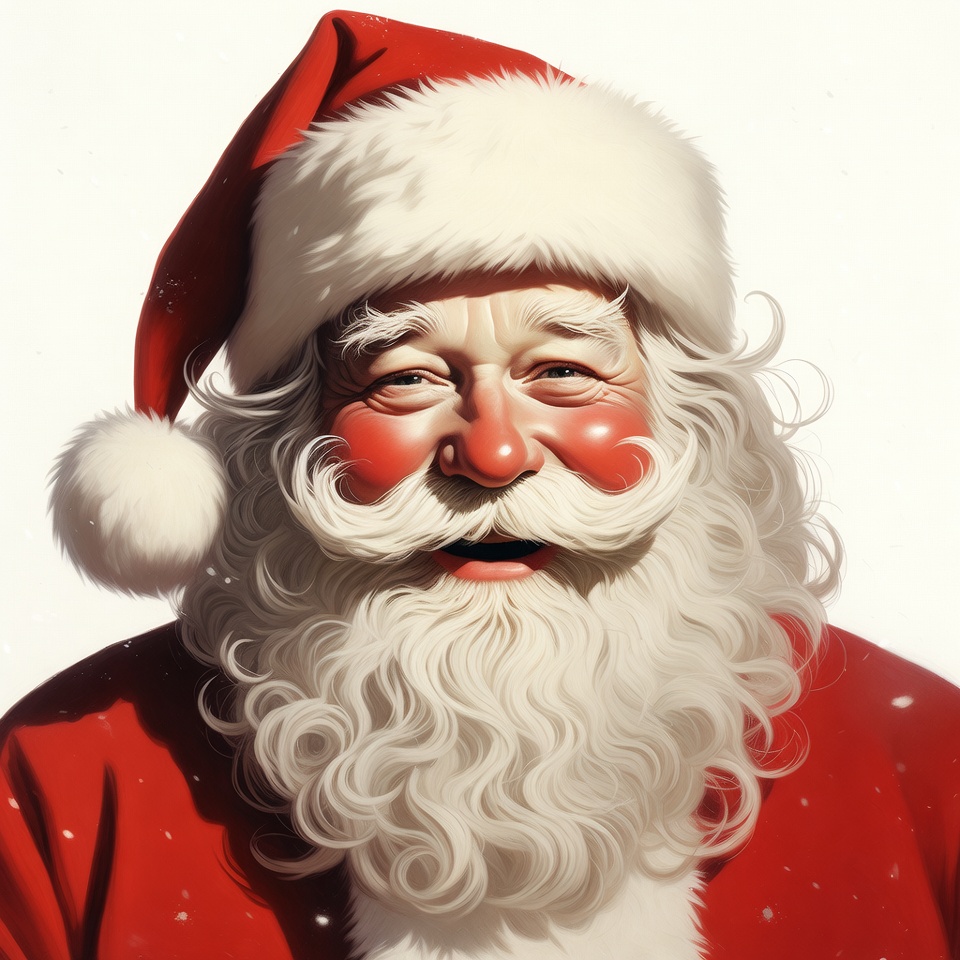 Smiling Santa Claus portrait Smiling Santa Claus portrait