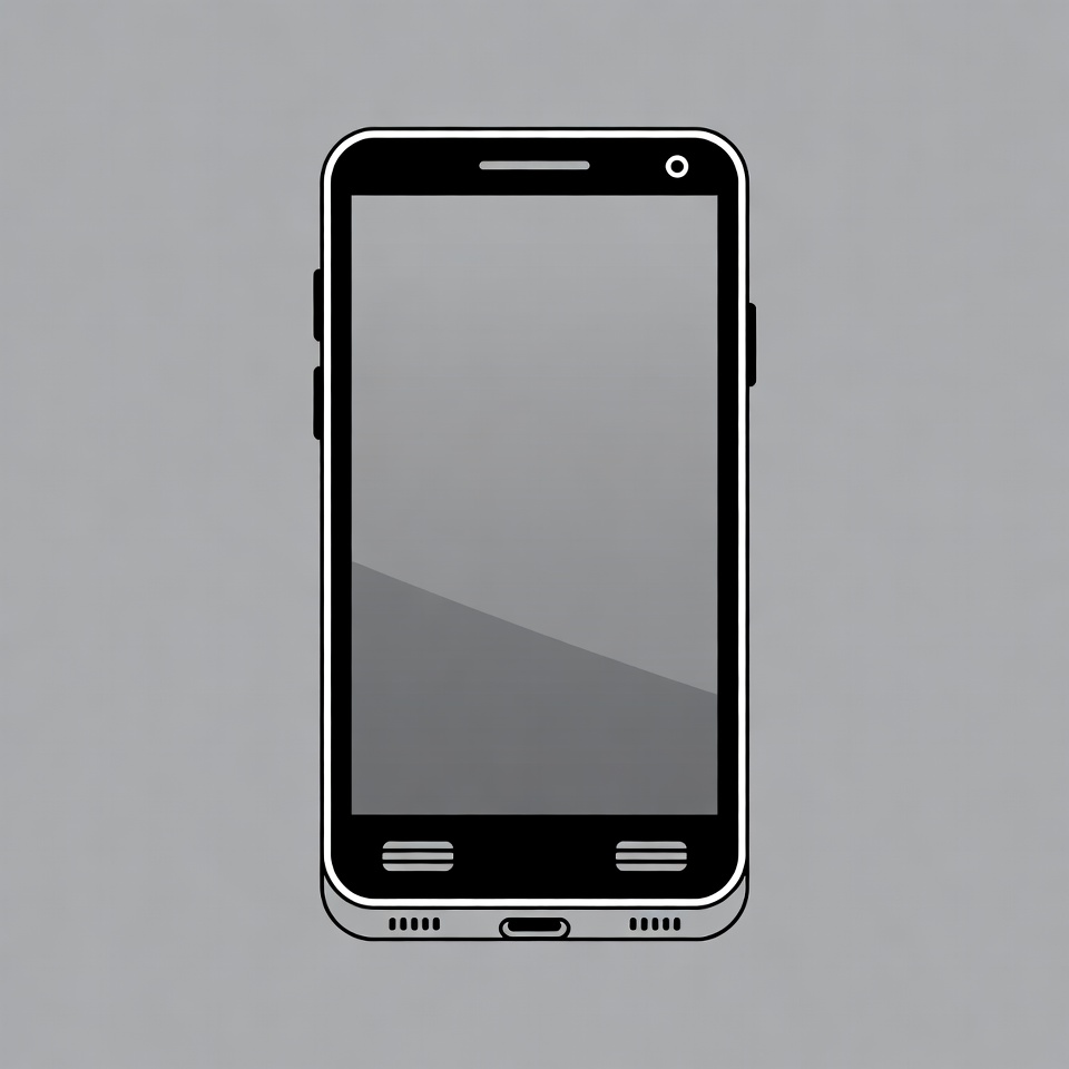 Black Smartphone Illustration Black Smartphone Illustration