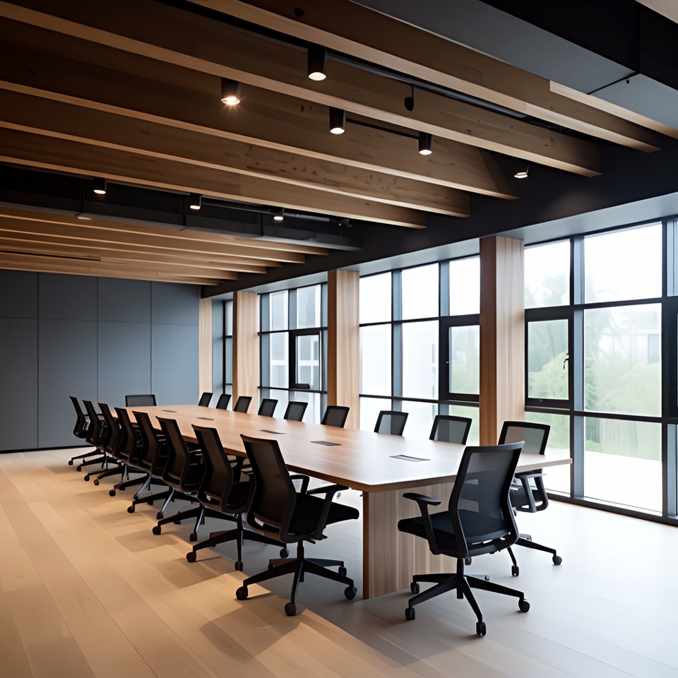 Empty modern conference room Empty modern conference room