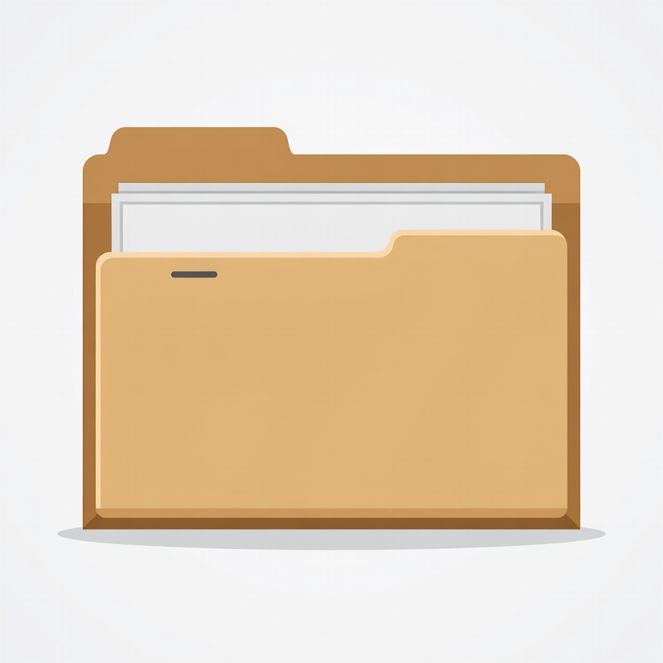 Open Brown File Folder Icon Open Brown File Folder Icon