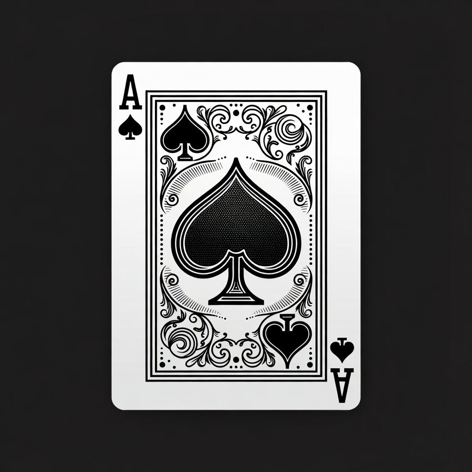 Ace of Spades Playing Card Ace of Spades Playing Card