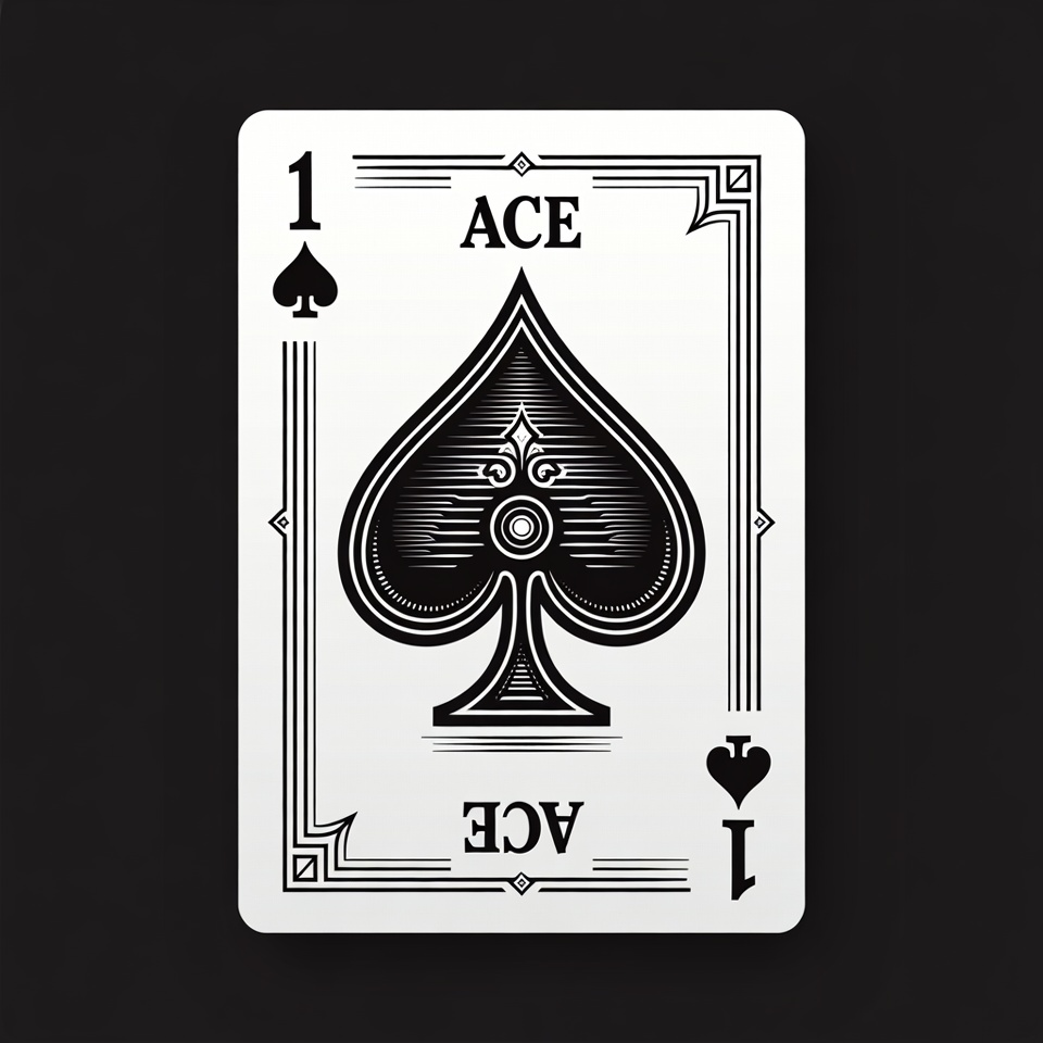 Ace of Spades Playing Card Ace of Spades Playing Card
