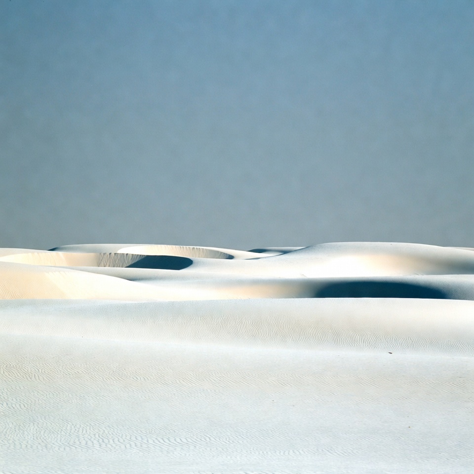 Smooth White Sand Dunes Landscape Smooth White Sand Dunes Landscape