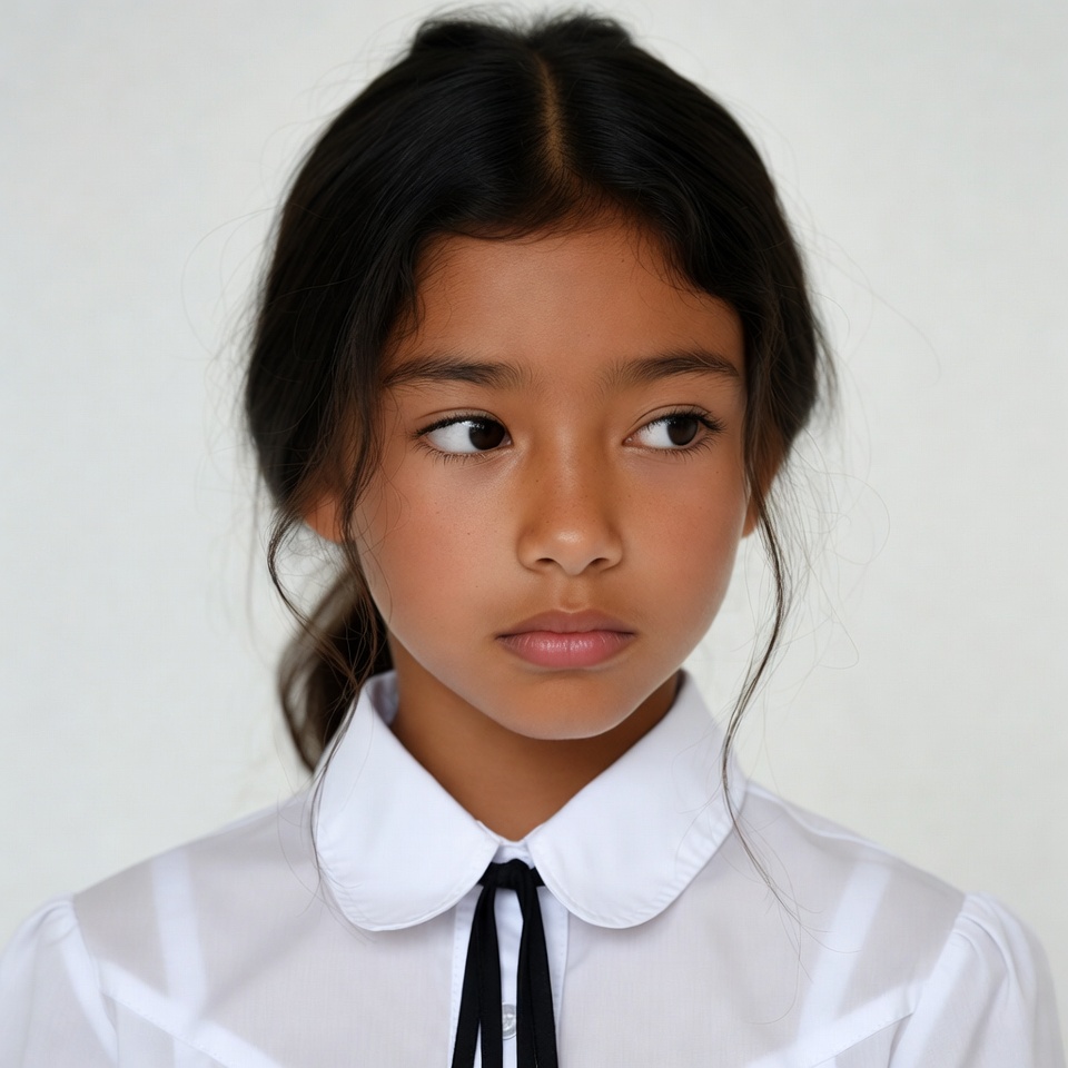 Asian girl in white school uniform Asian girl in white school uniform