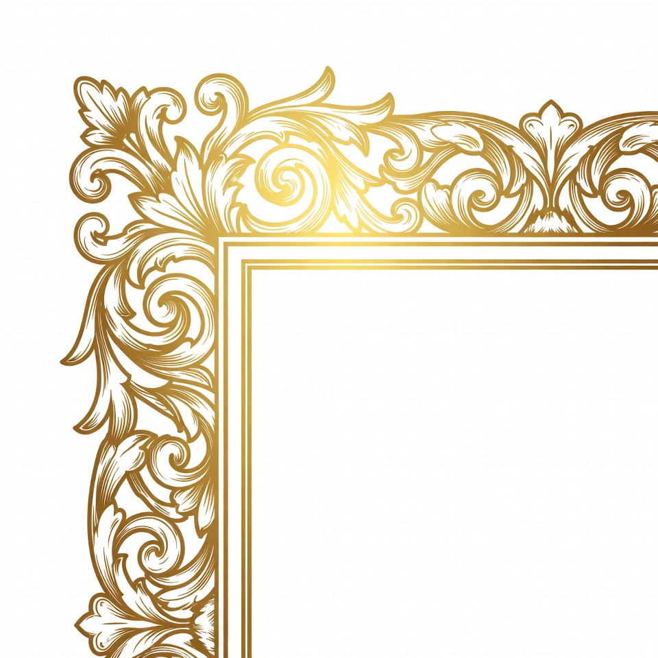 Gold Ornate Frame Border Gold Ornate Frame Border