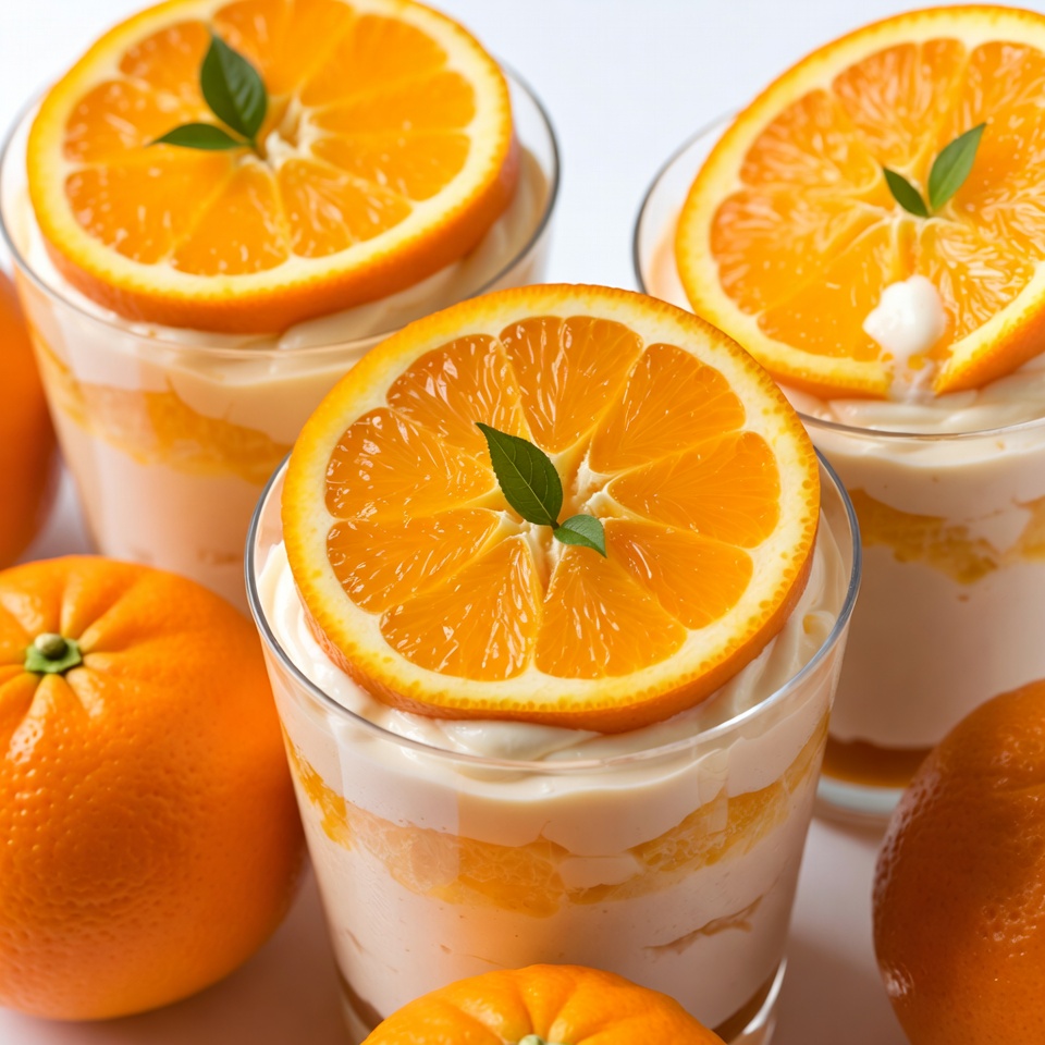 Orange Slices on Yogurt Parfaits Orange Slices on Yogurt Parfaits