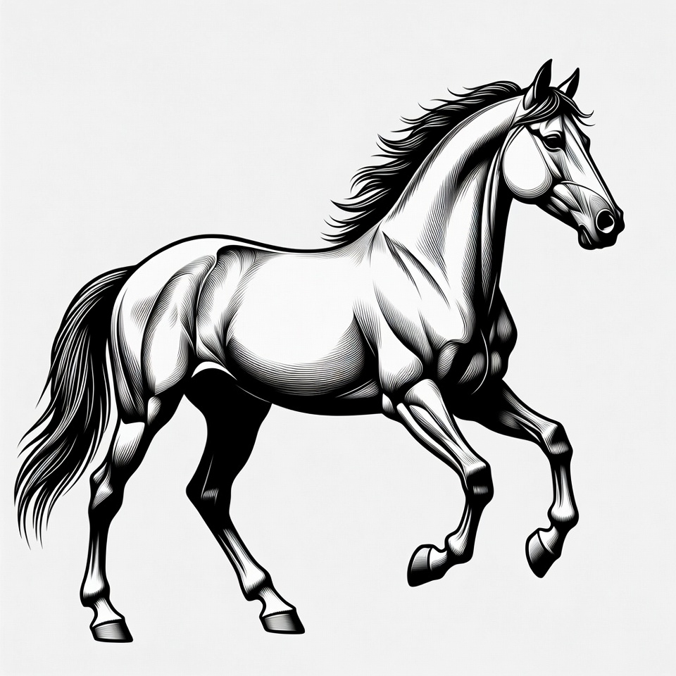 Galloping Horse Illustration Galloping Horse Illustration