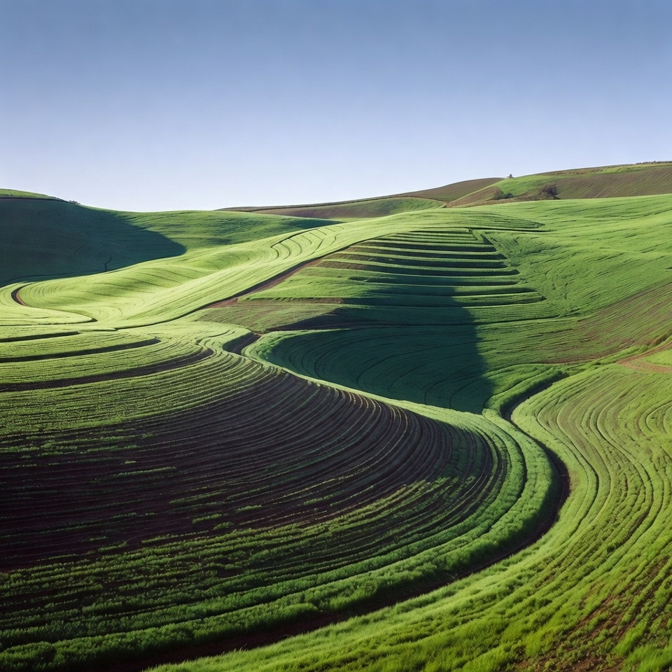 Rolling Green Hills Landscape Rolling Green Hills Landscape