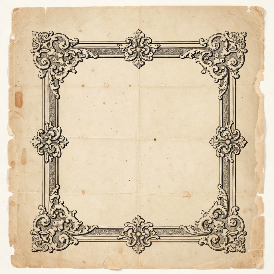 Vintage Ornate Empty Frame Vintage Ornate Empty Frame