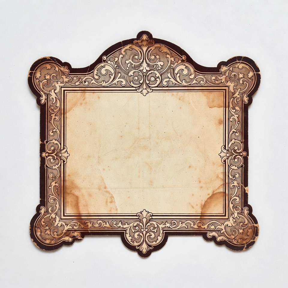 Vintage Ornate Blank Frame Vintage Ornate Blank Frame