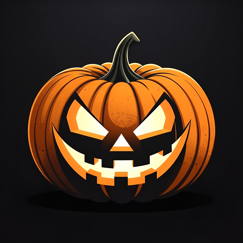 Jack-o'-lantern pumpkin illustration Jack-o'-lantern pumpkin illustration