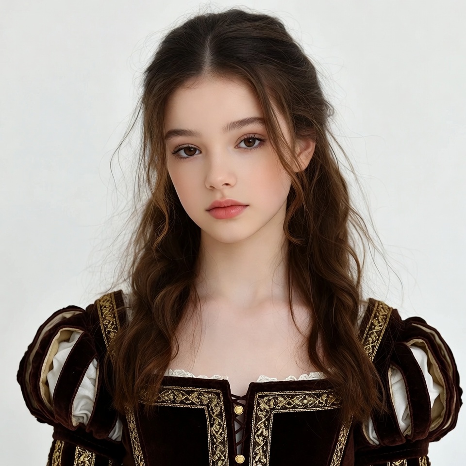 Girl in Renaissance velvet gown Girl in Renaissance velvet gown