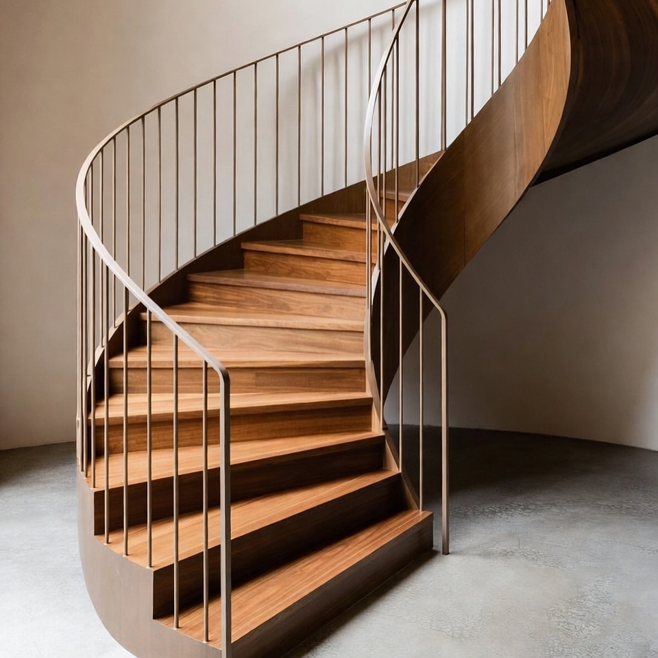 Modern Wooden Spiral Staircase Modern Wooden Spiral Staircase