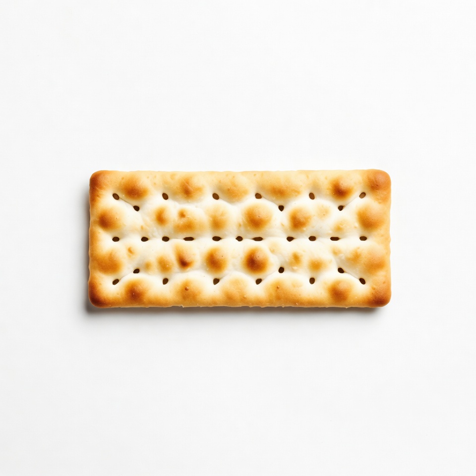 Single Cracker on White Background Single Cracker on White Background