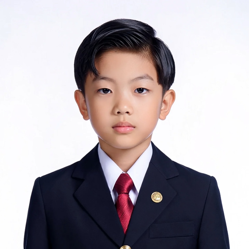 Asian boy in school uniform Asian boy in school uniform