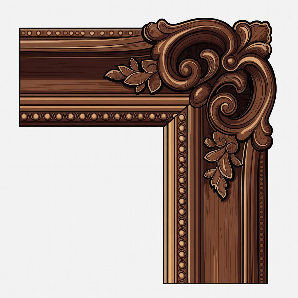 Ornate Wooden Picture Frame Corner Ornate Wooden Picture Frame Corner