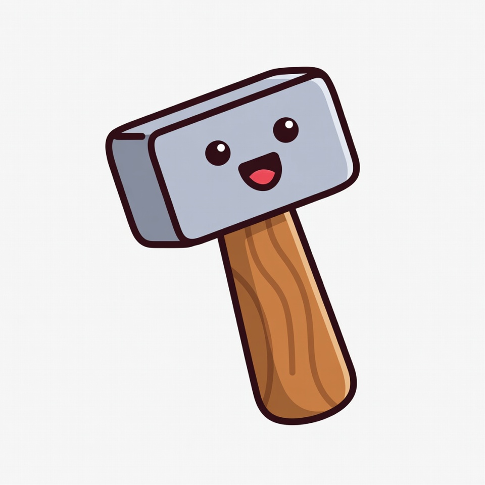 Cute Cartoon Hammer Cute Cartoon Hammer