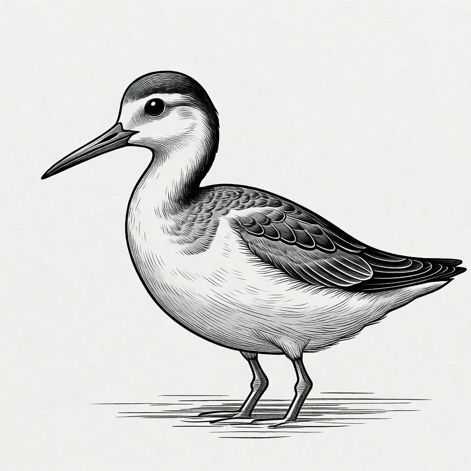 Black-winged Stilt Illustration Black-winged Stilt Illustration