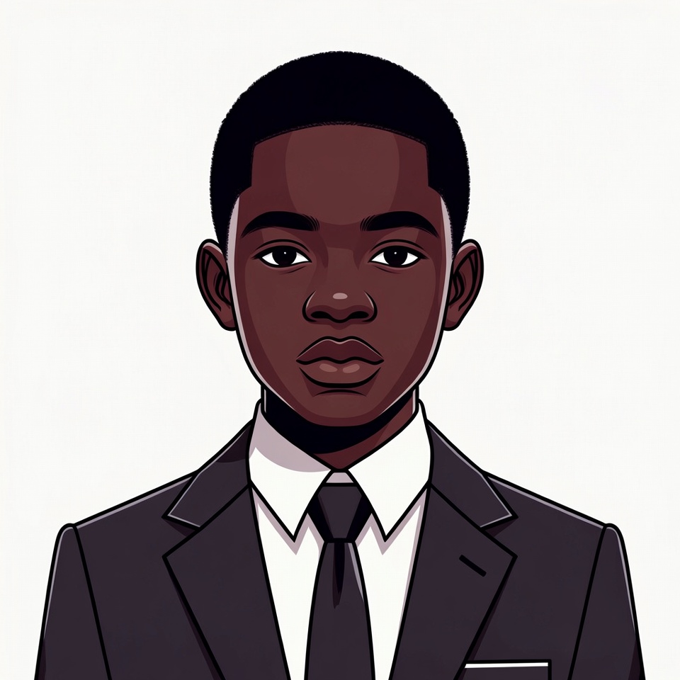 African-American boy in suit African-American boy in suit