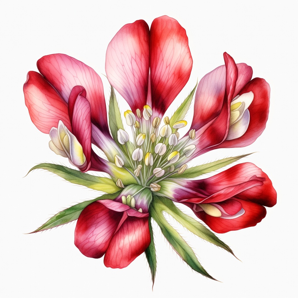 Pink Flower Illustration Pink Flower Illustration