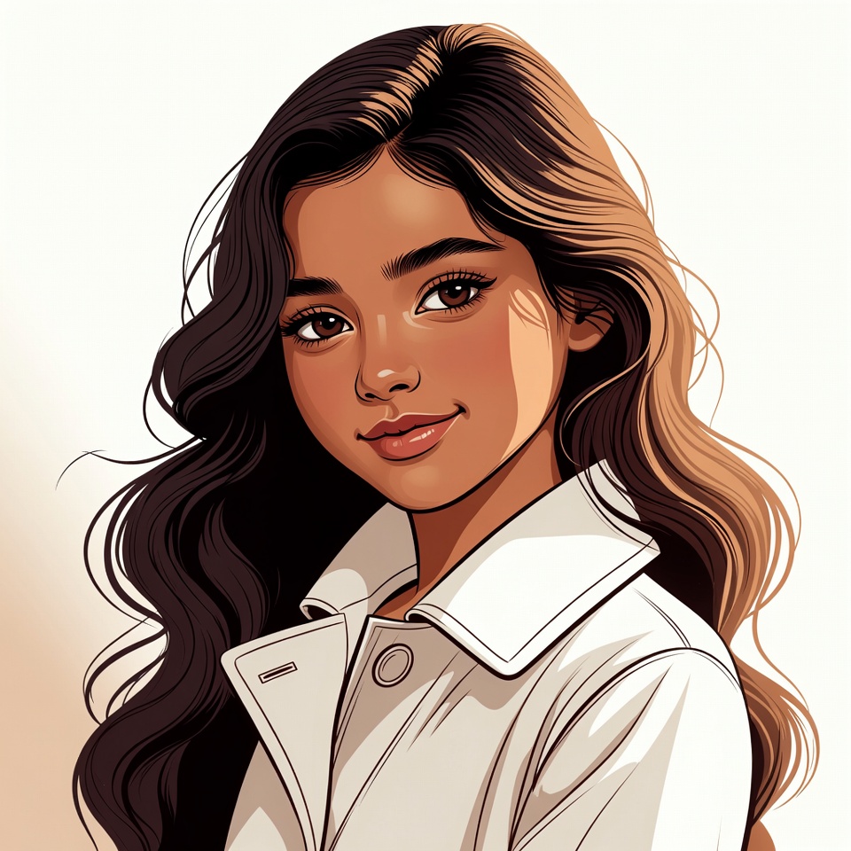 Beautiful young woman in white coat Beautiful young woman in white coat