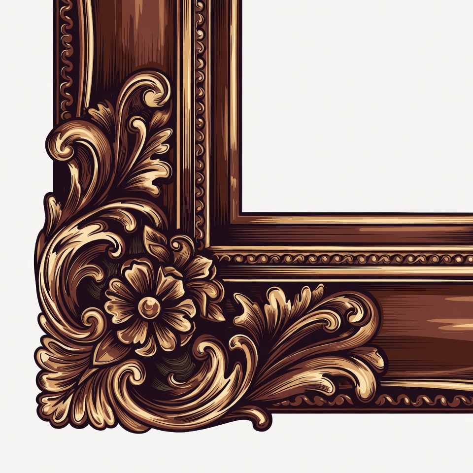 Ornate Wooden Picture Frame Ornate Wooden Picture Frame