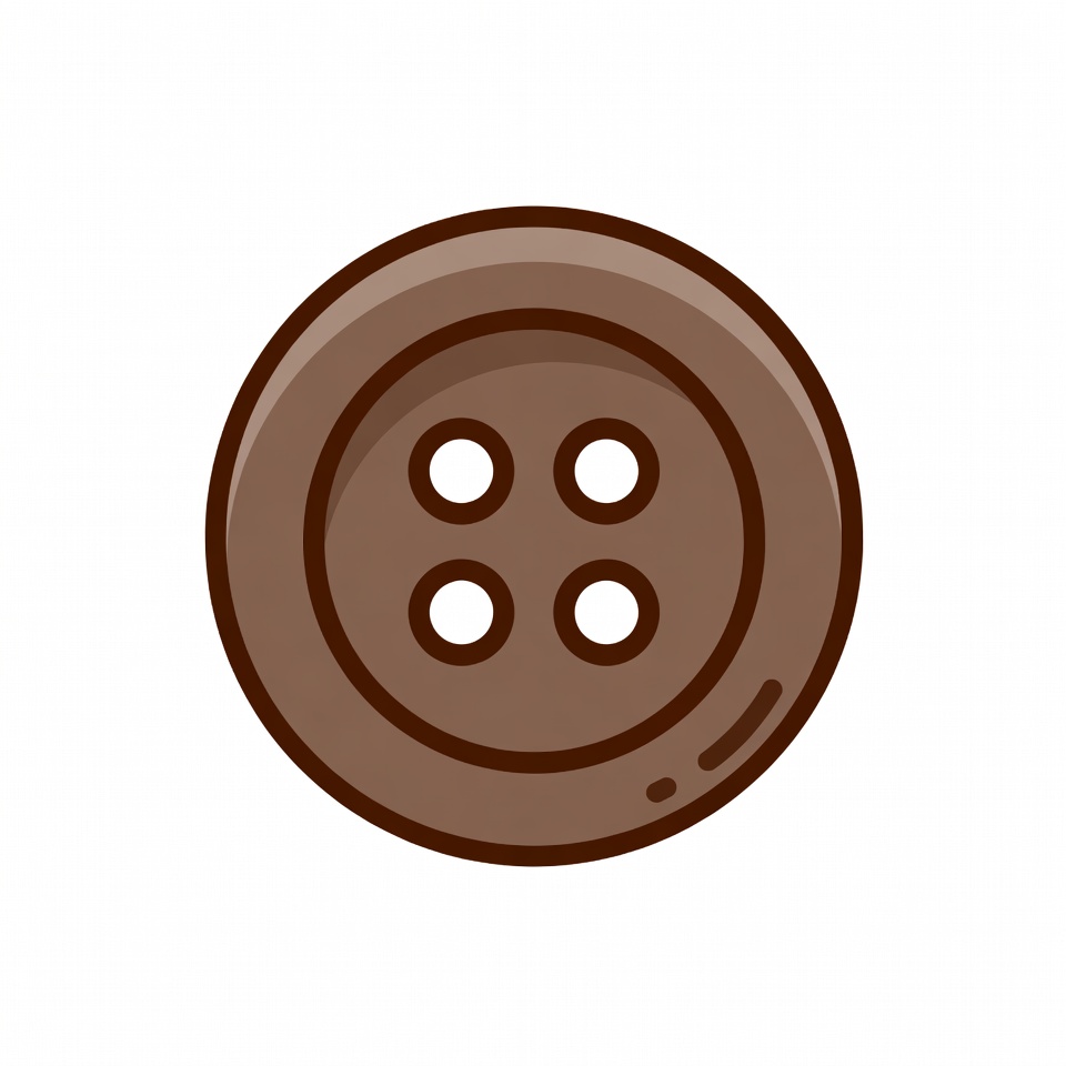 Brown Button Icon Brown Button Icon