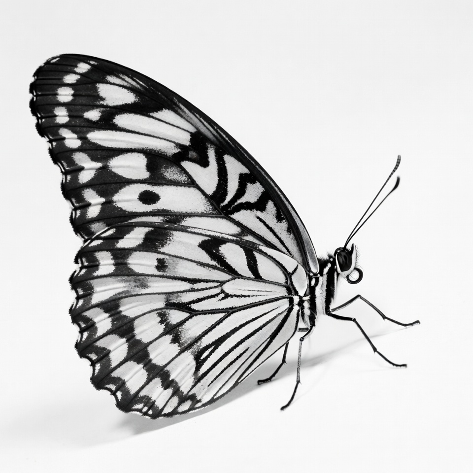 Black and white butterfly wings Black and white butterfly wings