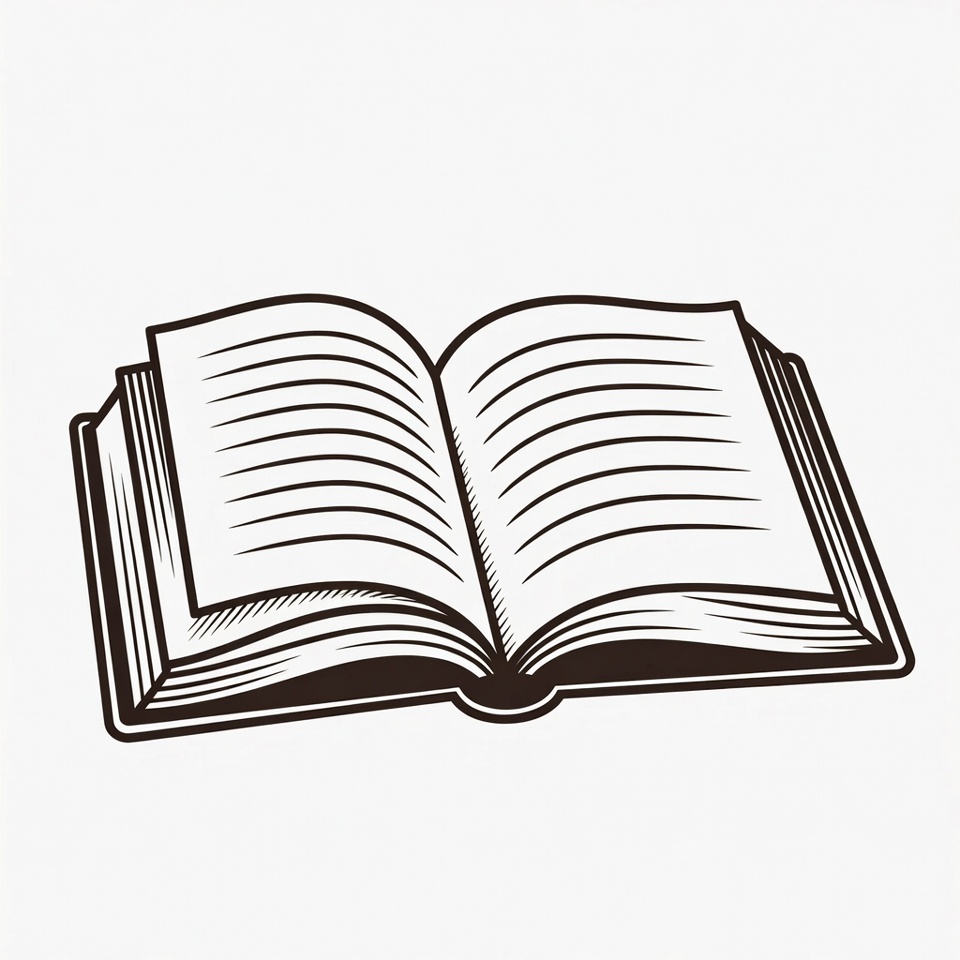 Open Book Illustration Open Book Illustration