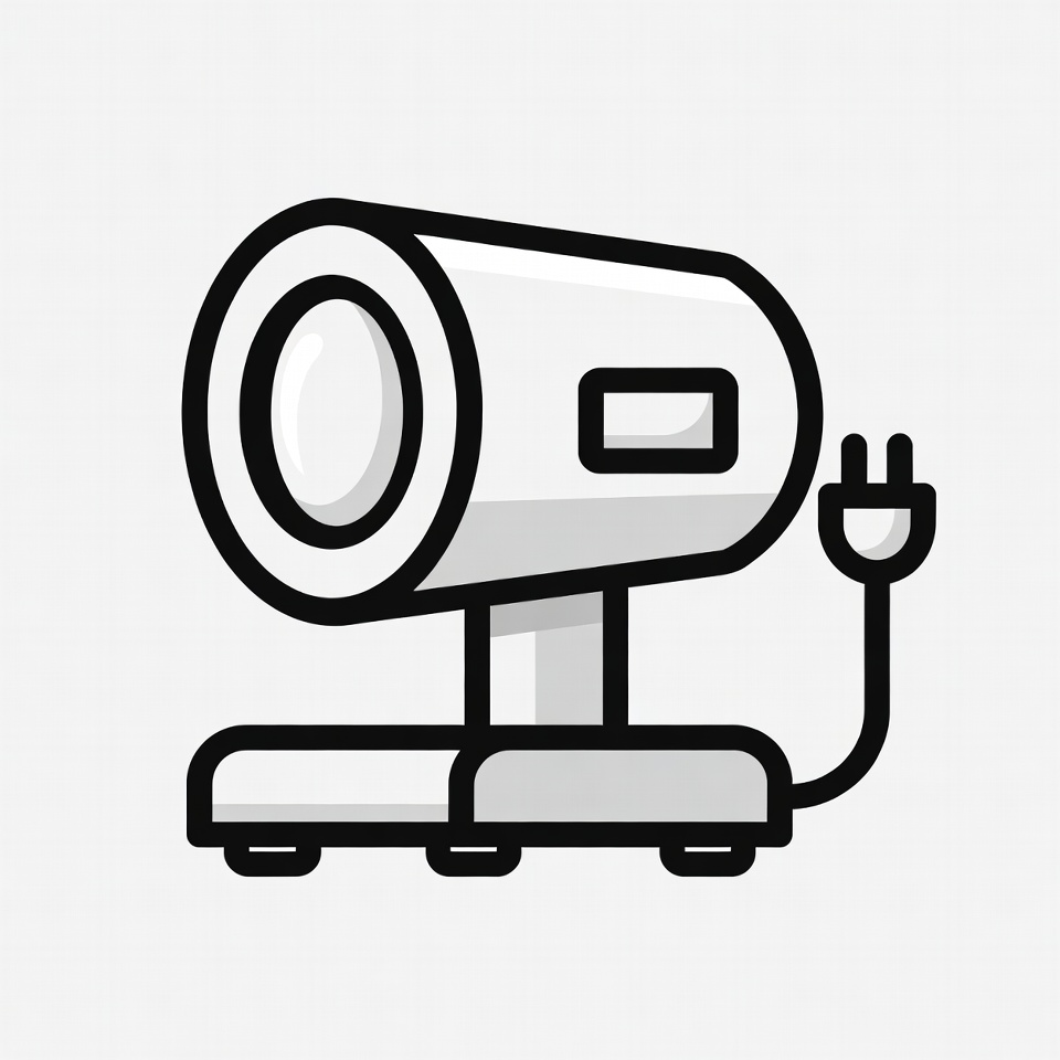 Webcam with Power Cord Icon Webcam with Power Cord Icon