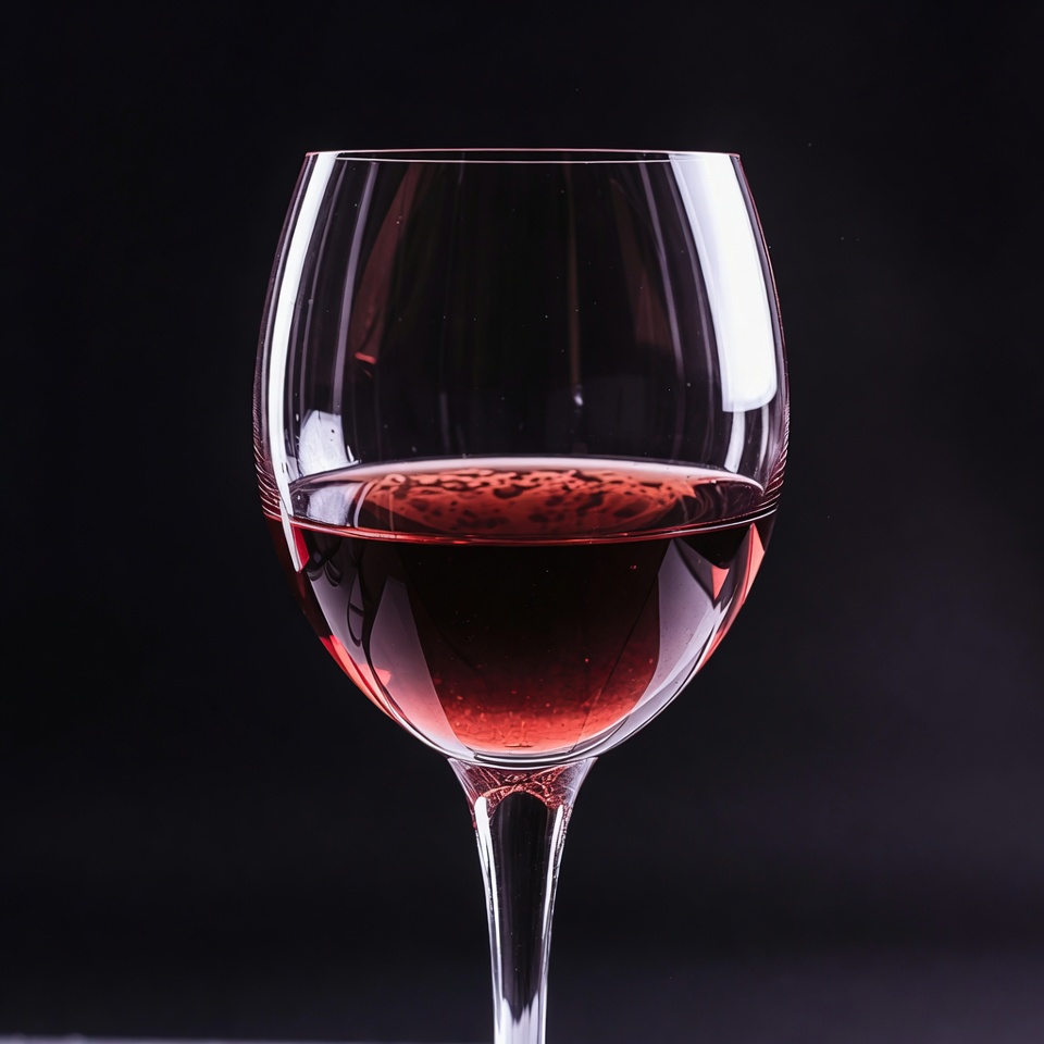 Red Wine Glass on Black Background Red Wine Glass on Black Background