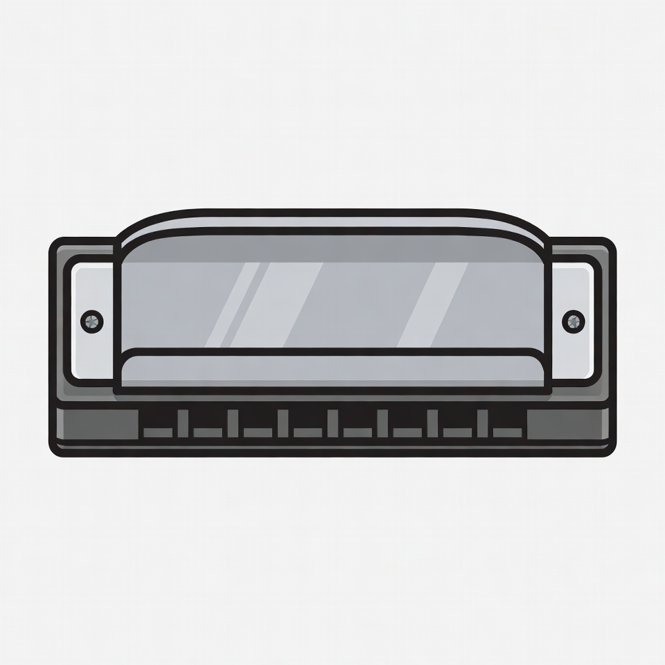 Harmonica illustration Harmonica illustration