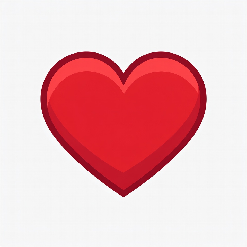 Red heart illustration Red heart illustration
