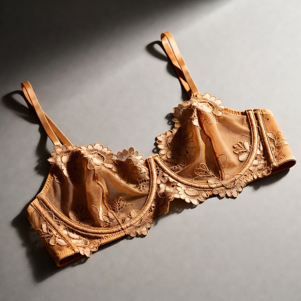 Orange Lace Lingerie Bra Orange Lace Lingerie Bra