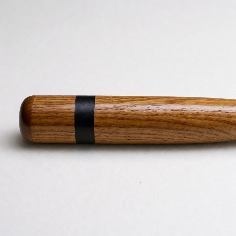 Wooden baseball bat with black stripe Wooden baseball bat with black stripe