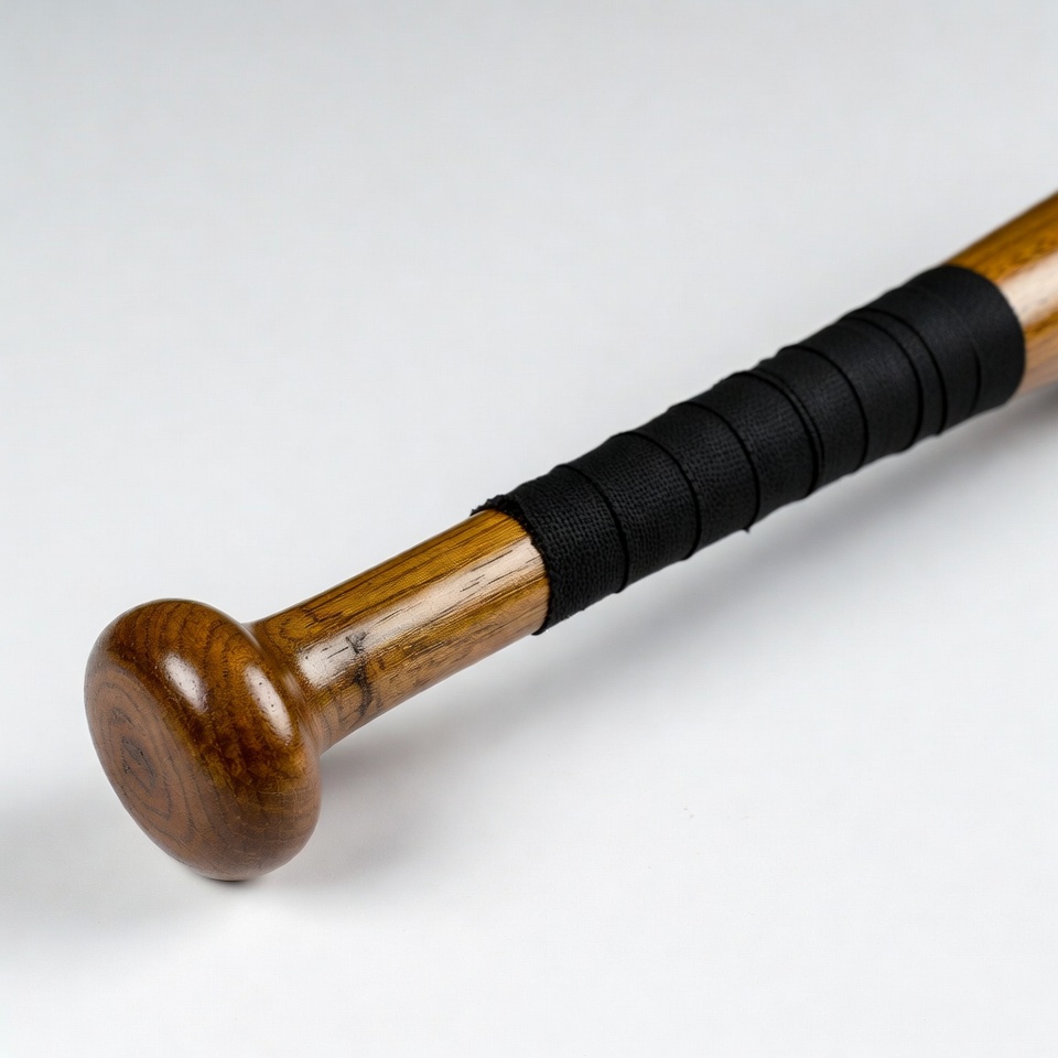 Wooden Baseball Bat with Black Grip Wooden Baseball Bat with Black Grip